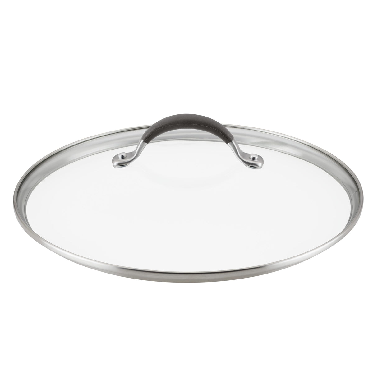 Circulon A1 Series 12-Inch Glass Lid view showing clear monitoring without heat loss.