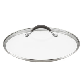 Circulon A1 Series 12-Inch Glass Lid view showing clear monitoring without heat loss.
