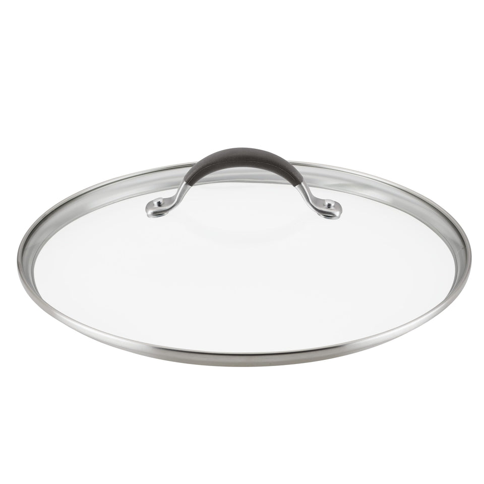 Circulon A1 Series 12-Inch Glass Lid view showing clear monitoring without heat loss.