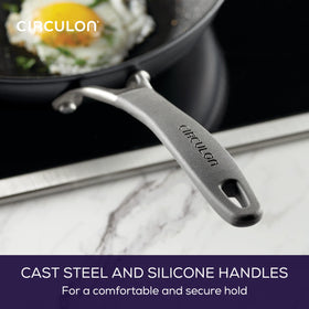 Circulon A1 triple-layer nonstick offers smooth food release during cooking.