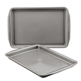 Circulon nonstick cookie pan 9x13 with raised circles for easy release.