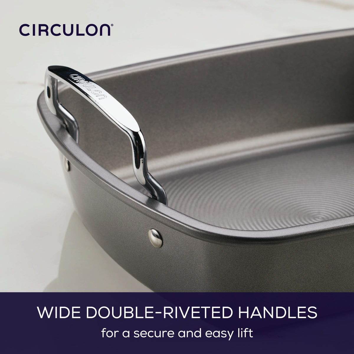 Circulon baking pan versatility for large items beyond traditional roasting.