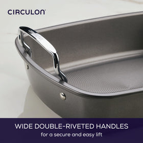 Circulon baking pan versatility for large items beyond traditional roasting.