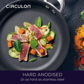 Induction-compatible design works with modern cooktops for versatile kitchen setups.