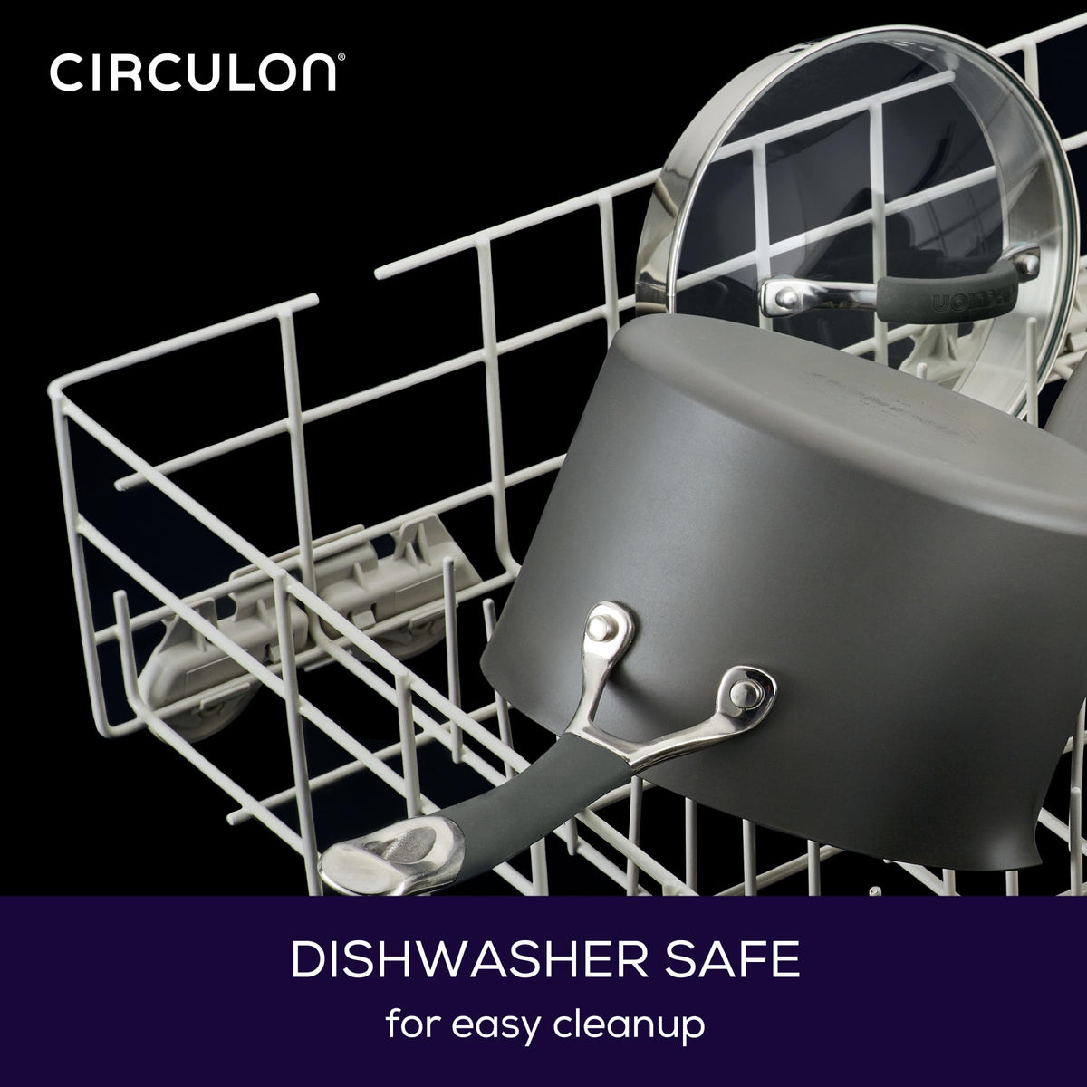 Circulon Radiance dual riveted handle provides secure grip
