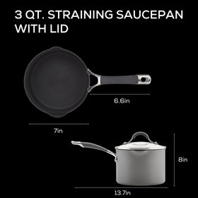 Circulon Radiance hard-anodized surface delivers even heat during cooking