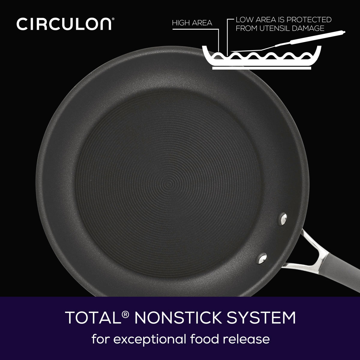 Circulon Radiance 2-quart saucepan with lid ideal for simmering.