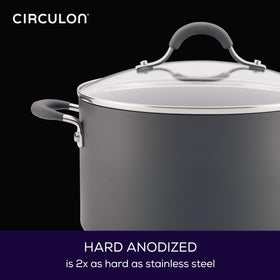 Circulon Radiance tempered glass lids sealing heat and flavor.