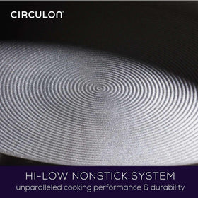Circulon Radiance TOTAL Nonstick System aids natural food release.