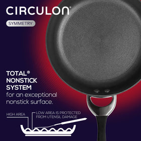 Circulon Symmetry kitchen-use scene showing everyday cooking possibilities.