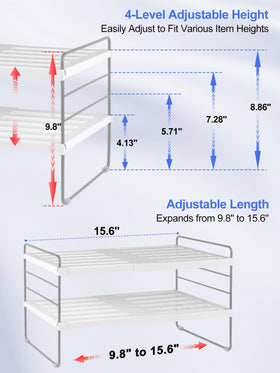 Cirhy 3-tier pantry organizer keeps foils, bags, and papers tidy.