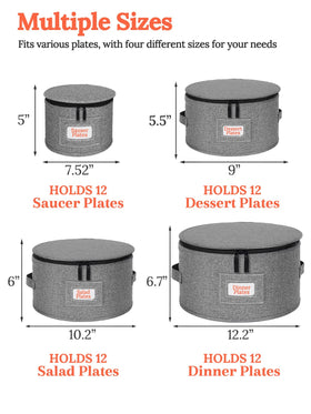 Cirhy 48 felt dividers protect each plate from scratches during transport