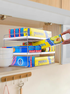 Cirhy anti-wobble steel cabinet rack prevents tipping during use.