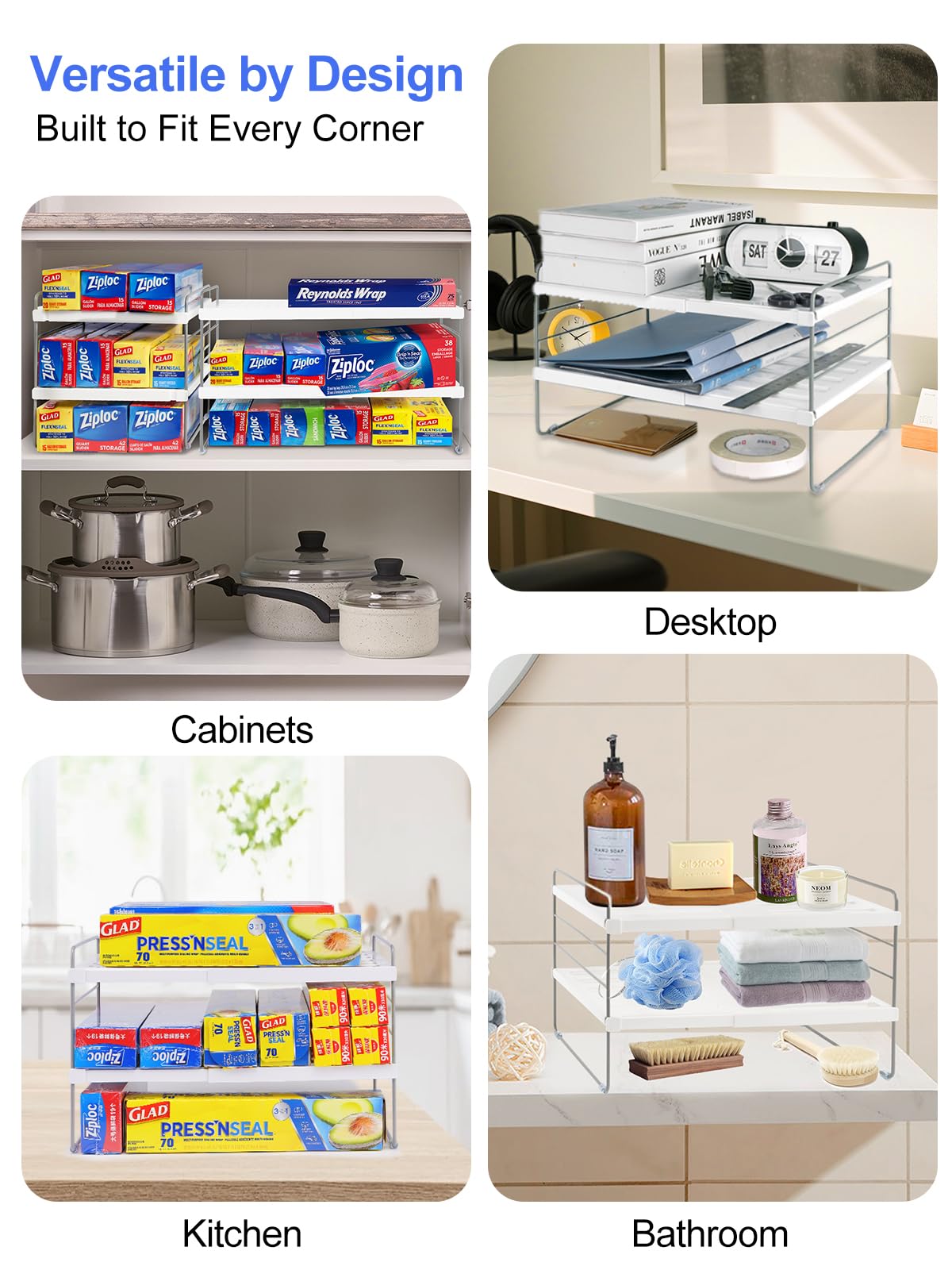 Cirhy multi-purpose storage solution fits countertops or under-sink spaces.