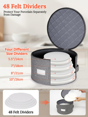 Cirhy saucer box 7-25in securely stores saucers for moving