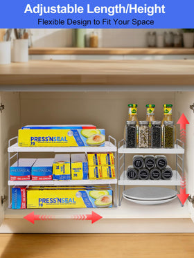 Cirhy compact organizer frees vertical space in small kitchens.
