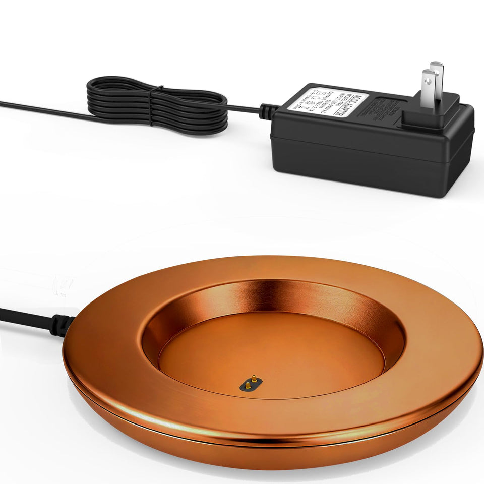 Cisain charging coaster gen1/gen2 on desk ensuring stable power for smart mugs.