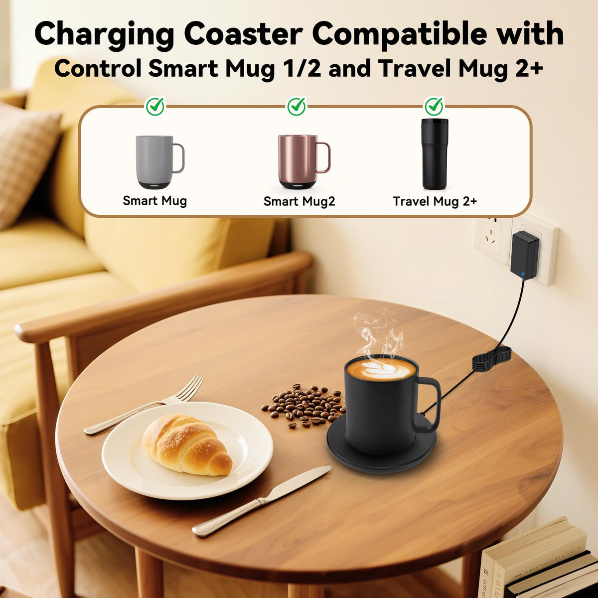 Cisain smart mug 1 gen compatibility ensuring warm drinks stay powered without interruptions.