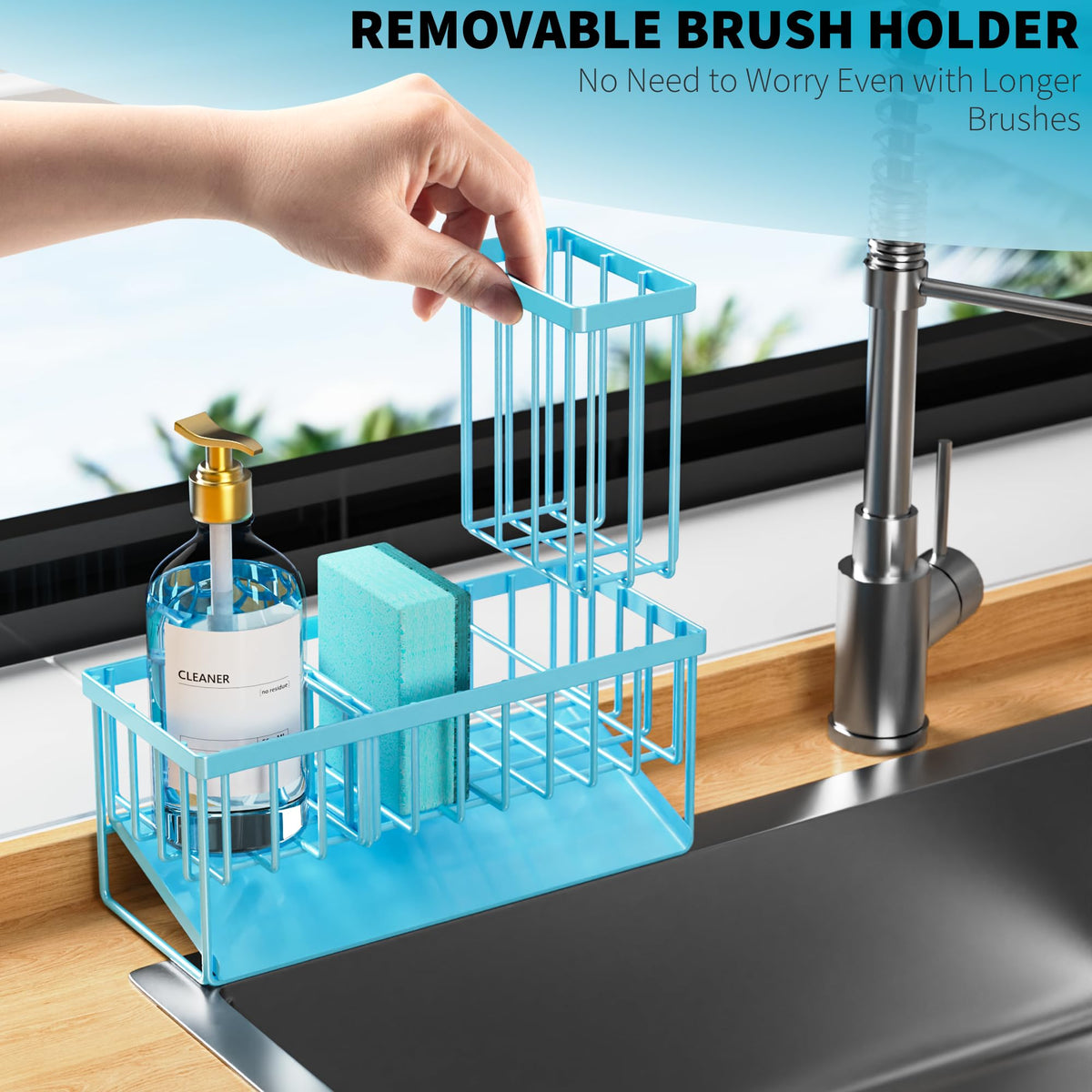 Cisily blue device shows 304 rustproof stainless steel construction for durability