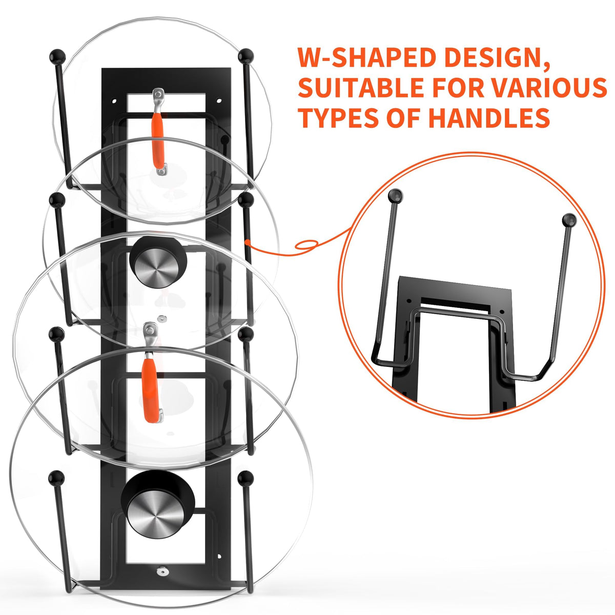 Cisily adhesive and screw installation options for smooth doors or rough walls