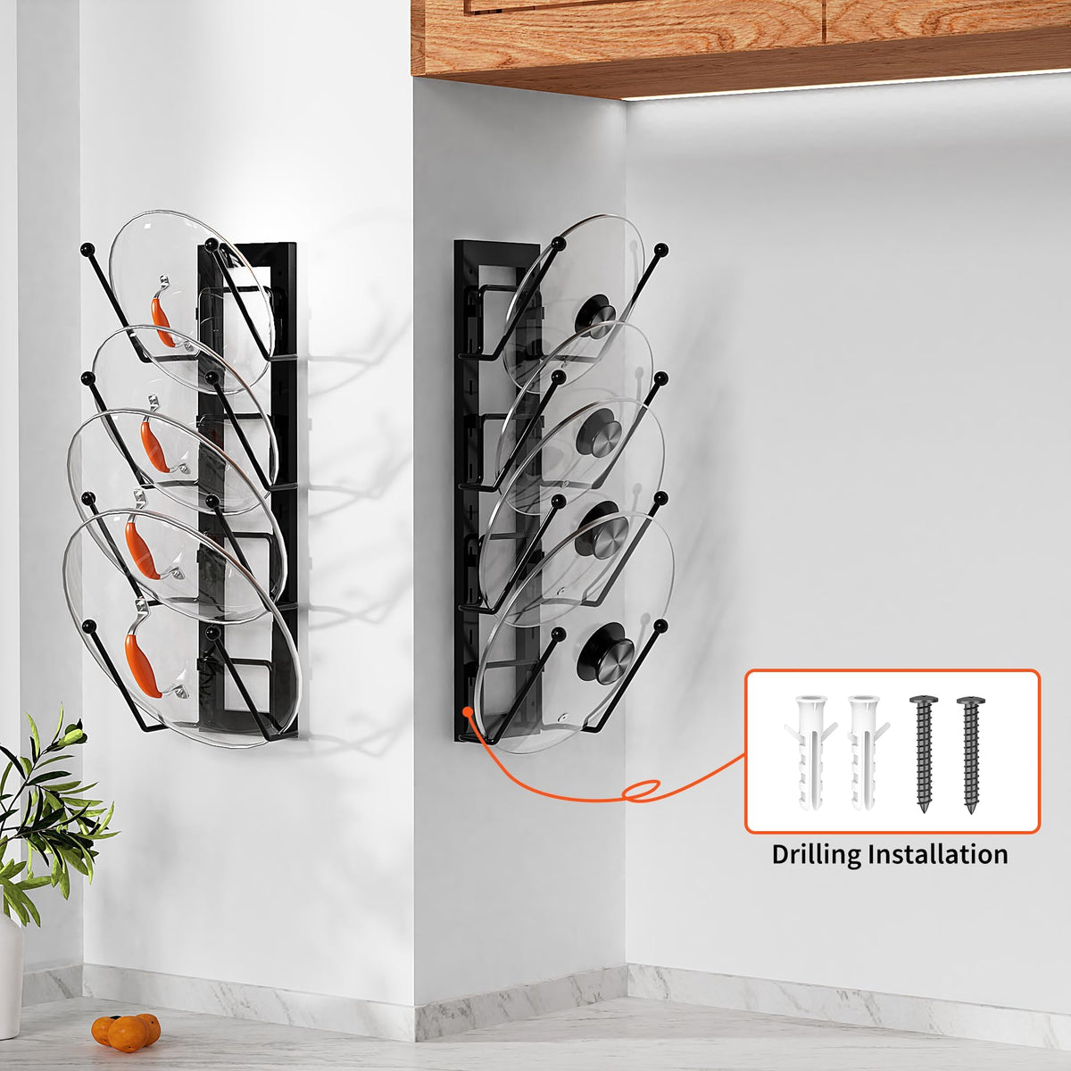 Cisily anti-slip balls protect lid surfaces during storage
