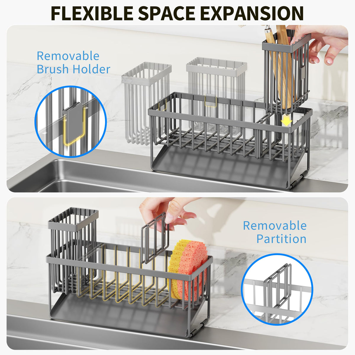 Cisily automatic drainage system facilitates quick drying of items