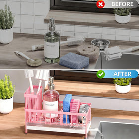 Cisily compact countertop organizer fits small spaces without sacrificing storage
