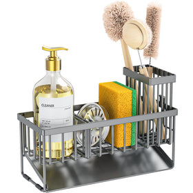 Cisily three-compartment divider keeps sink items organized