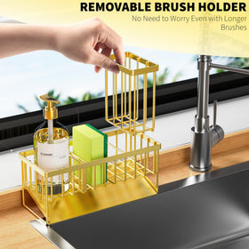 Cisily Gold drainage system demonstrates fast drying and cleaner counter surface
