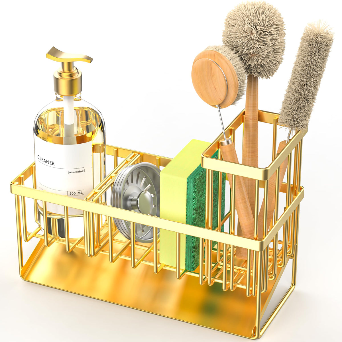 Cisily Gold countertop organizer pairing sink accessories for a tidy space