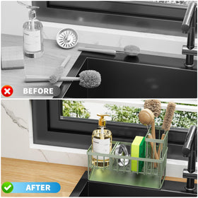 Compact footprint fits tight spaces while holding multiple items.