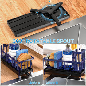 Cisily compact kitchen sink organizer fitting small counters and storing essentials.