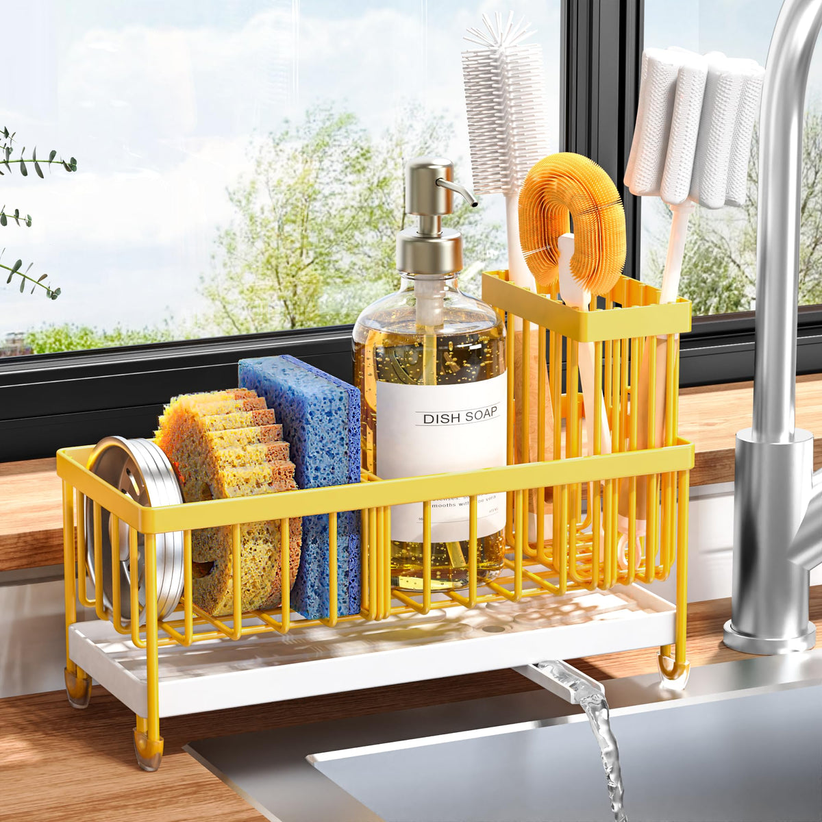 Cisily patented design USD1045310S protects organized sink setup.