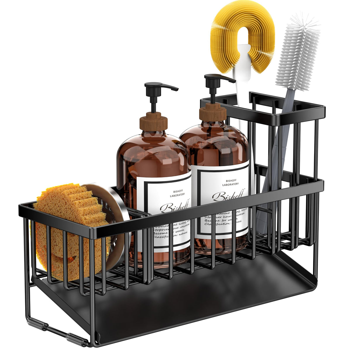 Cisily rustproof kitchen sink caddy for durable countertop organization.