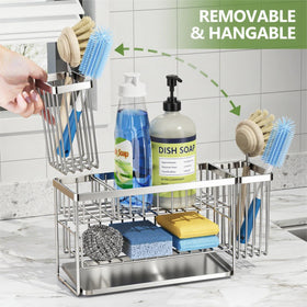 Cisily rustproof stainless steel construction offers durable, stylish kitchen organization.