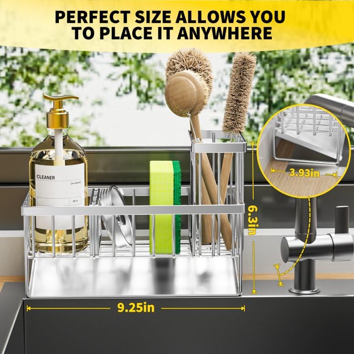 Cisily compact footprint saves counter space while staying sturdy.