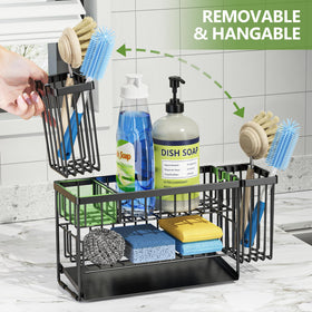 Cisily sponge holder keeps sponges accessible and prevents water mess