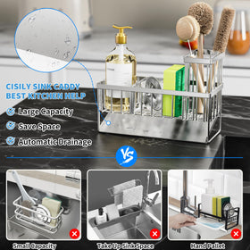 Cisily stainless steel body demonstrates rustproof durability and modern kitchen appeal.