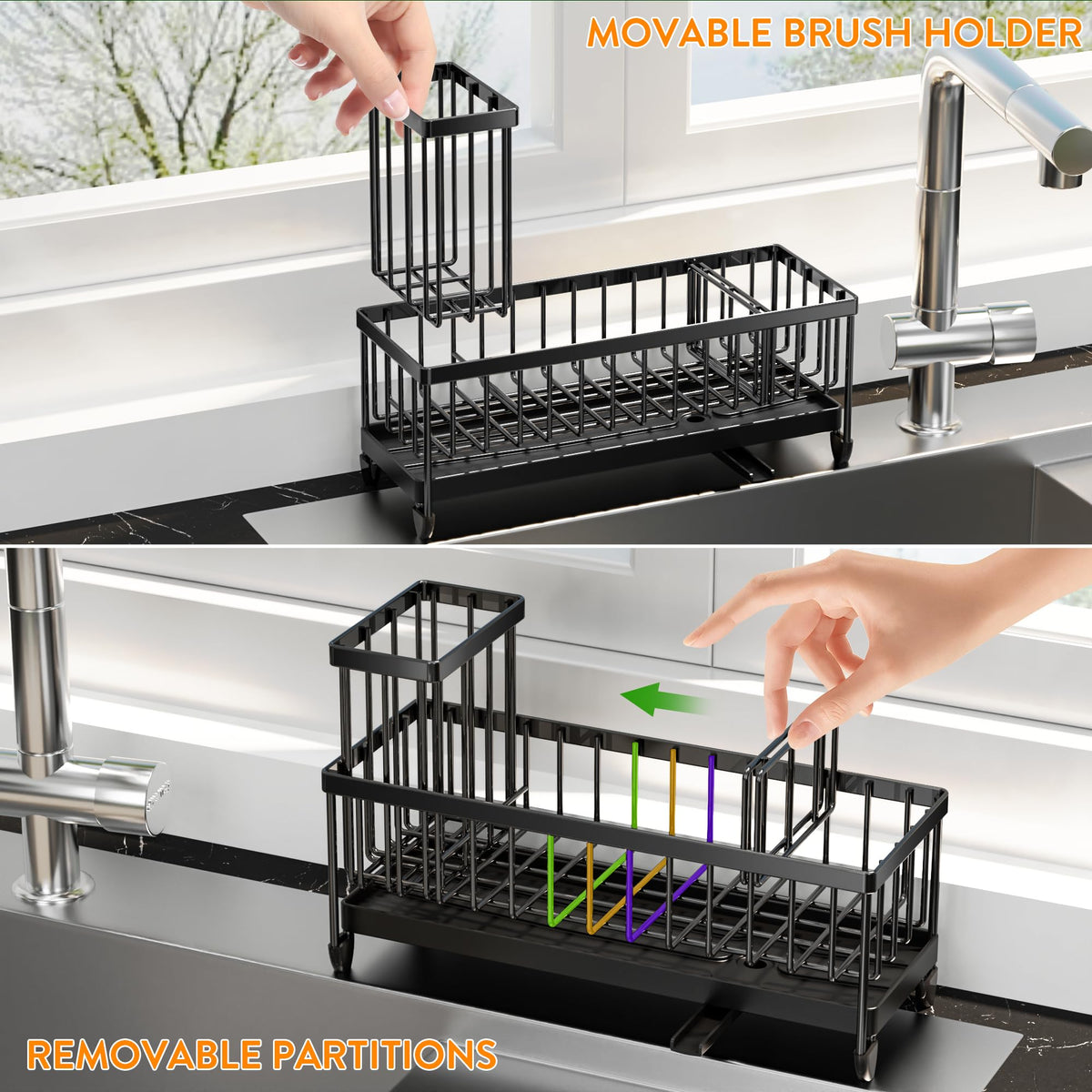 Cisily rustproof stainless steel design resists corrosion in damp kitchen areas