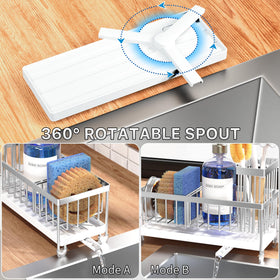 Cisily stainless steel kitchen organizer resists rust for durable use.