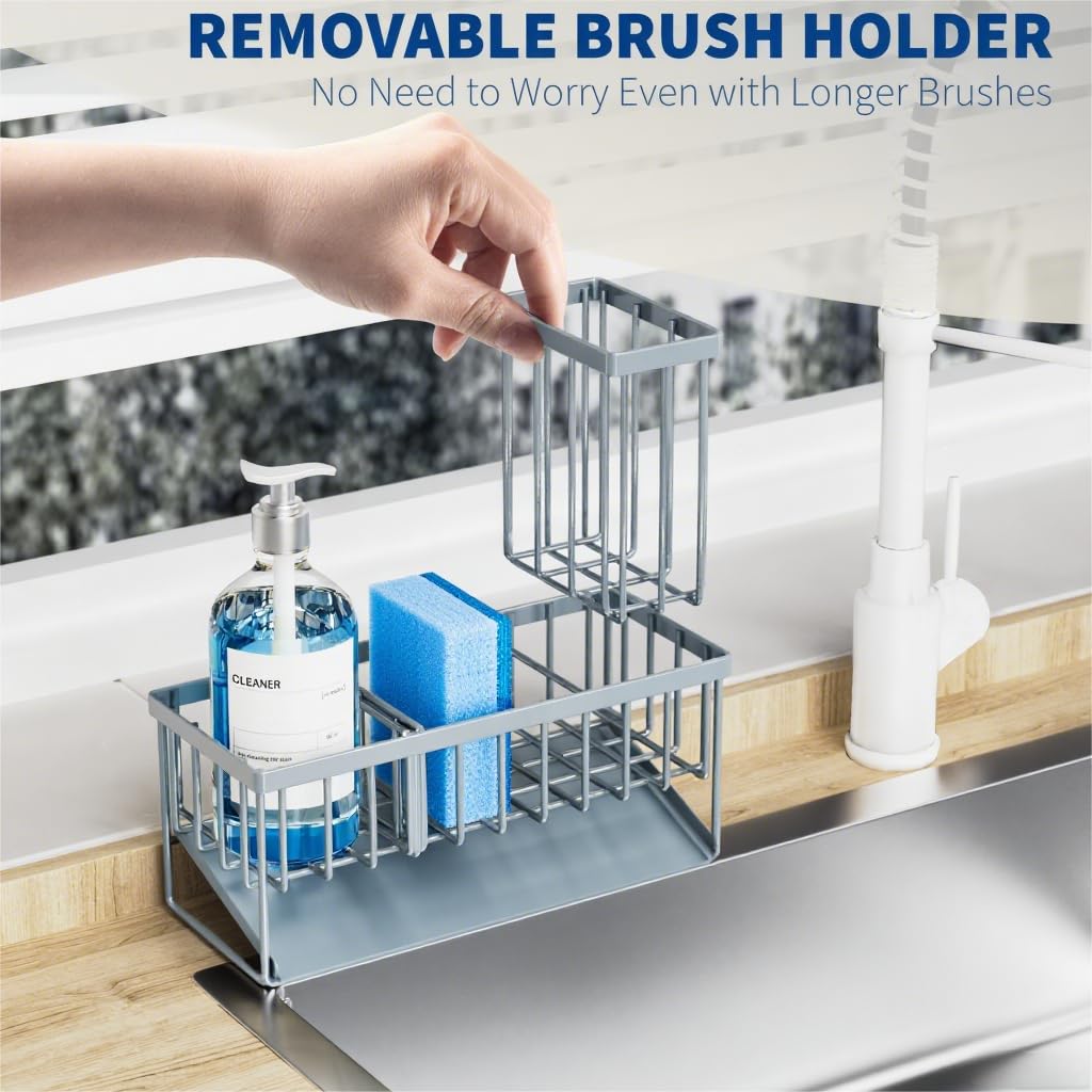 Cisily stainless steel kitchen organizer resists rust and deformation.
