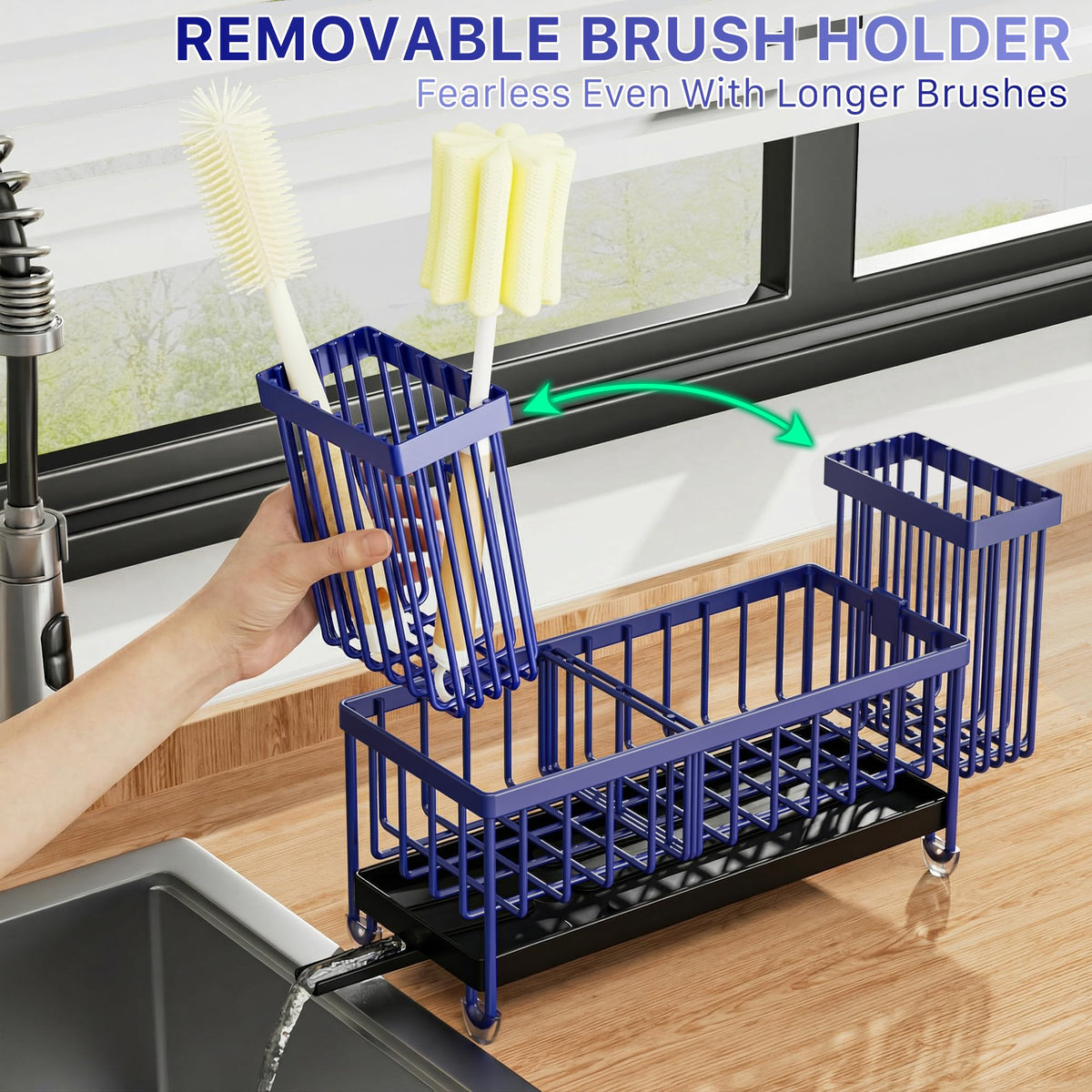 Cisily stainless steel rustproof construction resists corrosion for durable use.