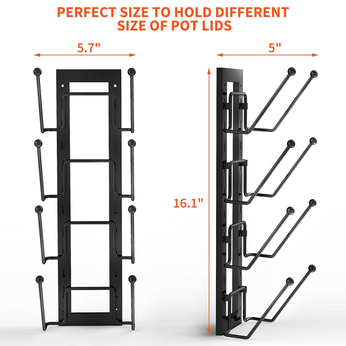 Cisily two-pack lid organizer offers versatile storage for various lids