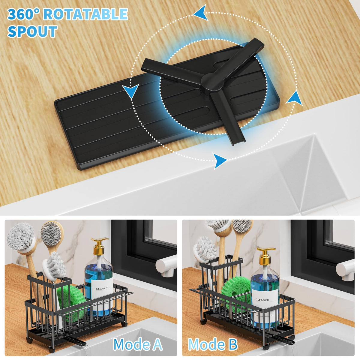 Cisily upgraded brush holder stores up to four brushes for easy access.