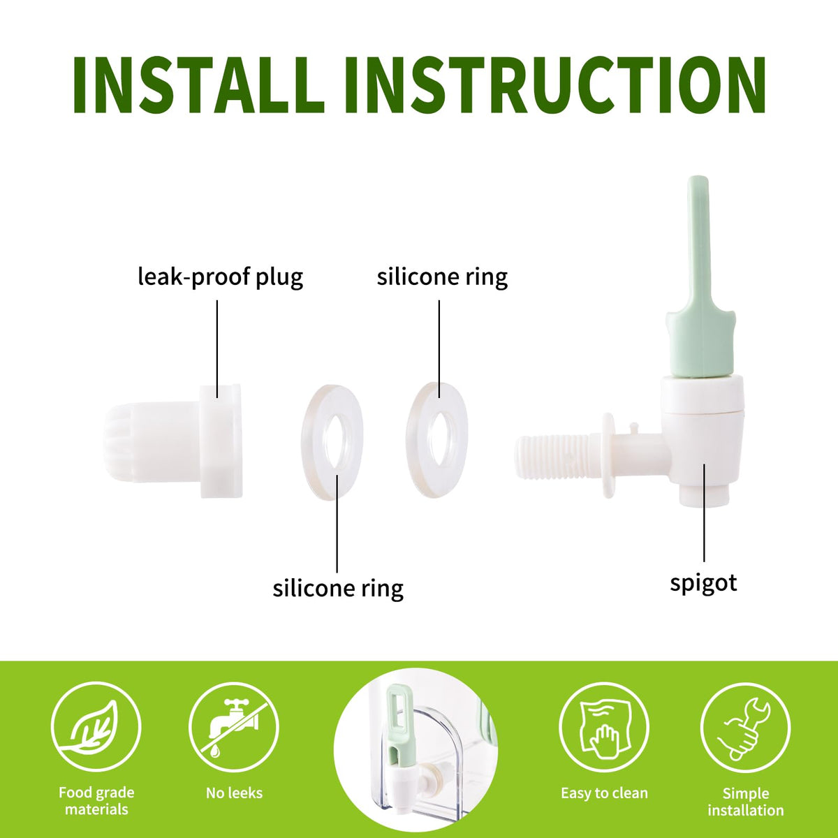 CISIREE double-seal design keeps liquids contained and counters dry