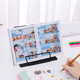 Citmage desk book stand compact size fits on any desk surface.