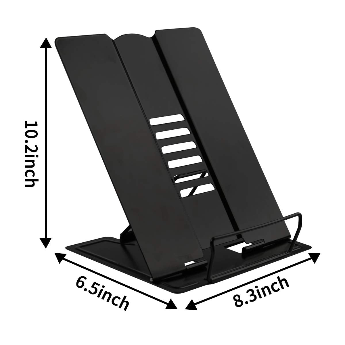 Citmage desk book stand rugged metal construction ensures durability.