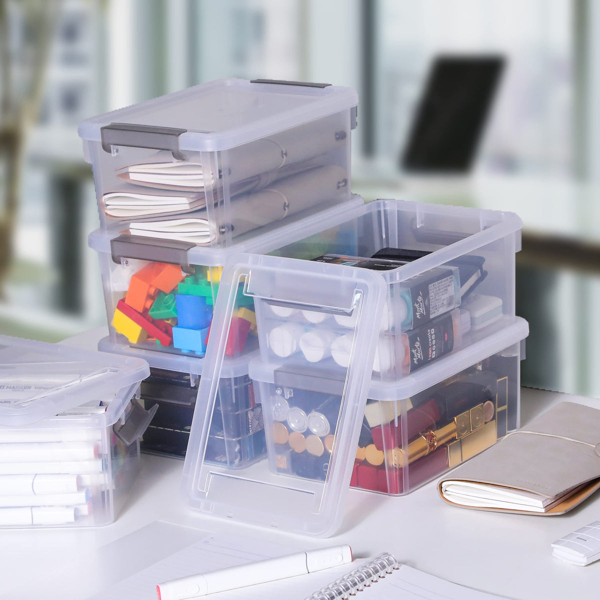 Citylife stackable design maximizes shelf and cabinet space.