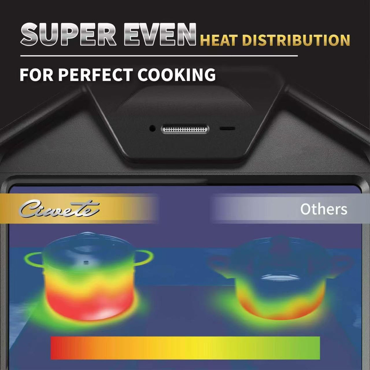 Ciwete 2-year warranty signals quality and support for this stock pot.