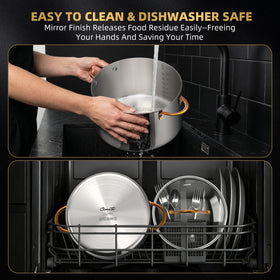 Ciwete dishwasher-safe pot for easy cleanup after cooking